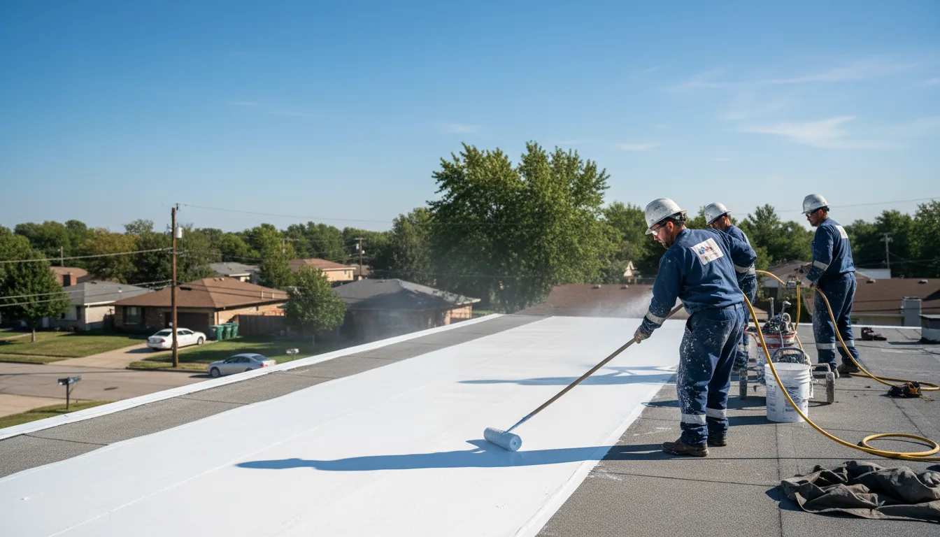 Commercial roof coating in Weinert, TX near me